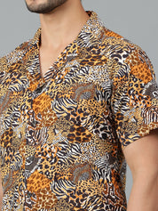 KOTTY Men Printed Casual Multicolor Shirt 
