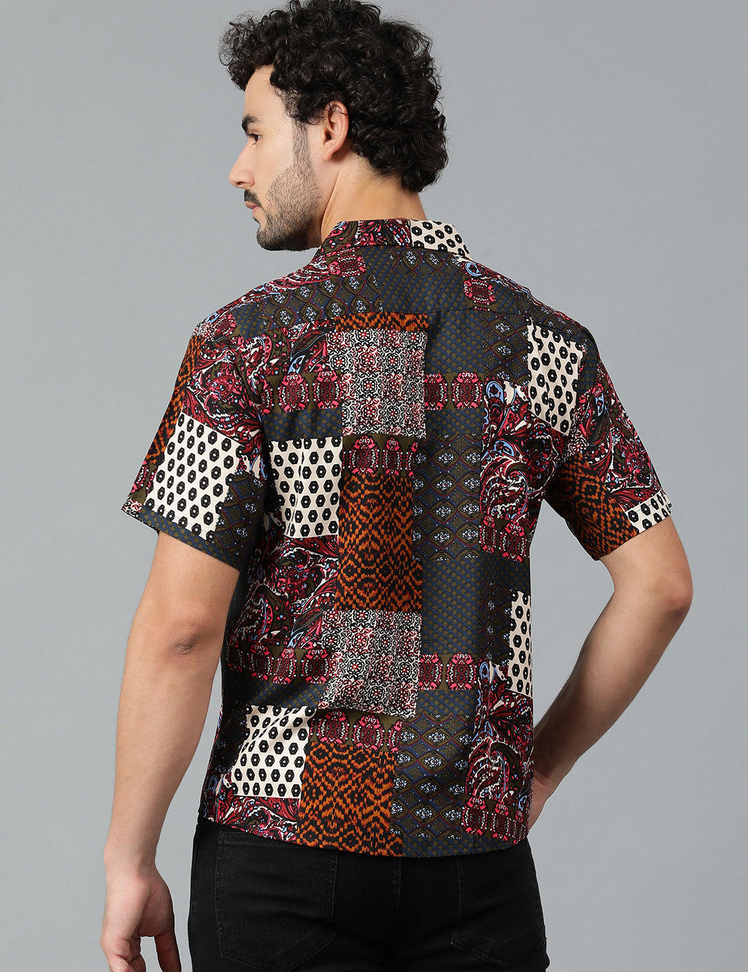 KOTTY Men Printed Casual Multicolor Shirt 