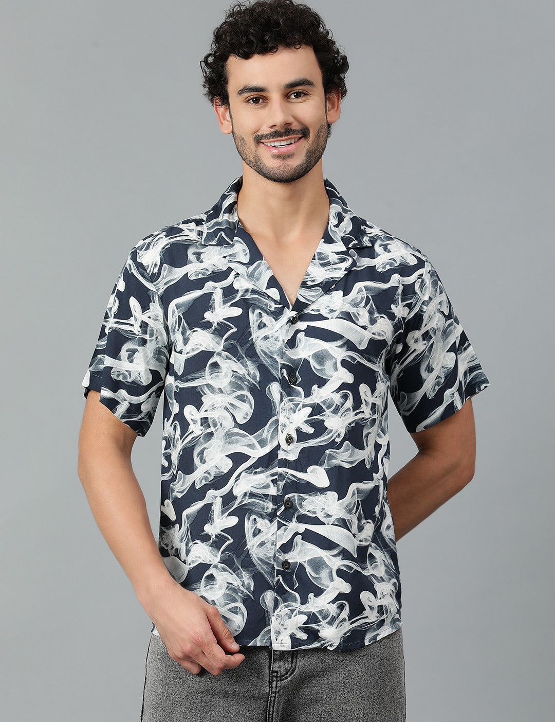 KOTTY Men Printed Casual Multicolor Shirt 