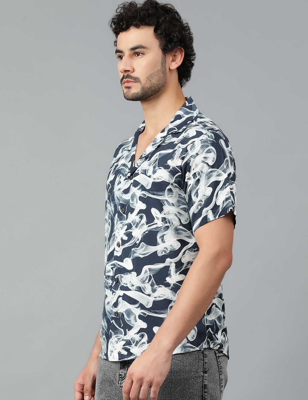 KOTTY Men Printed Casual Multicolor Shirt 