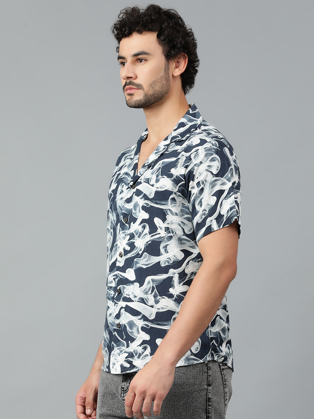 KOTTY Men Printed Casual Multicolor Shirt 