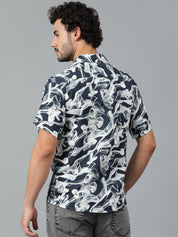 KOTTY Men Printed Casual Multicolor Shirt 