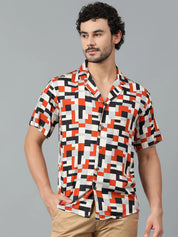 KOTTY Men Printed Casual Multicolor Shirt 