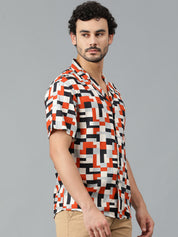 KOTTY Men Printed Casual Multicolor Shirt 