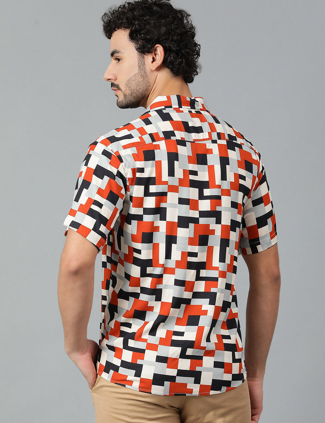 KOTTY Men Printed Casual Multicolor Shirt 