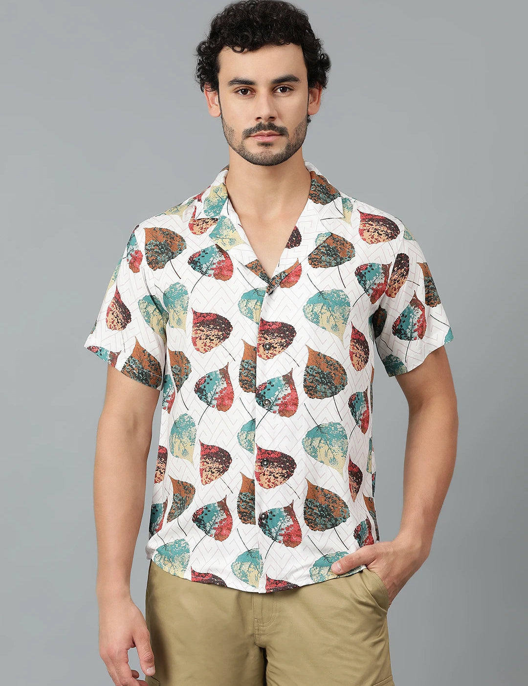 KOTTY Men Printed Casual Multicolor Shirt 