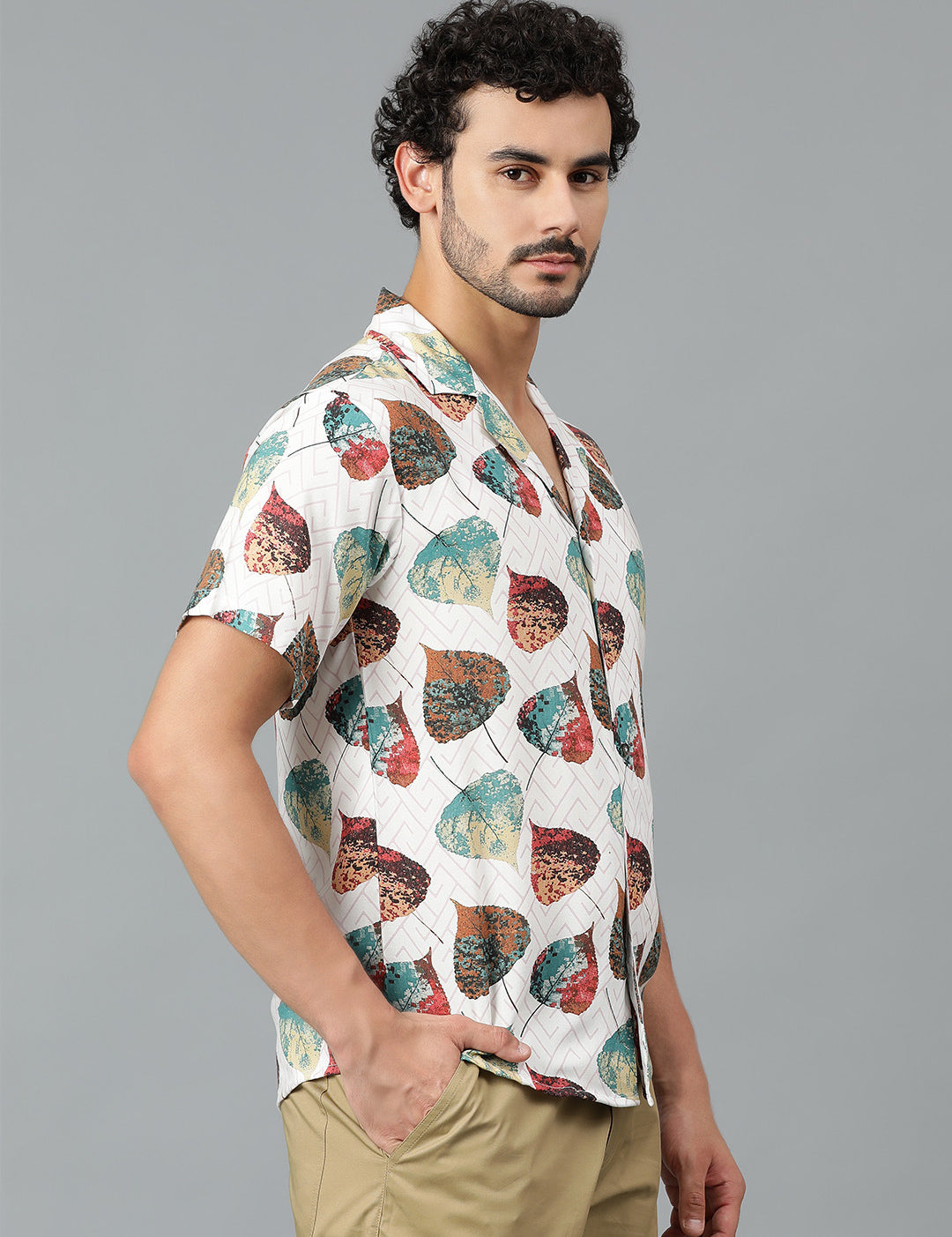 KOTTY Men Printed Casual Multicolor Shirt 