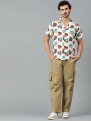 KOTTY Men Printed Casual Multicolor Shirt 