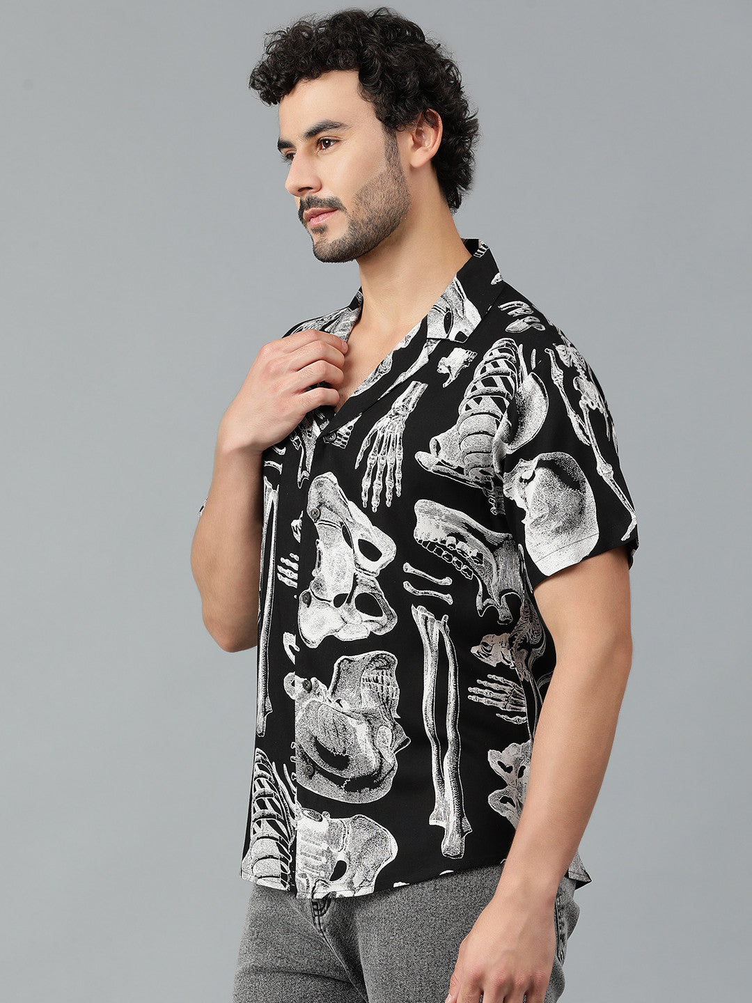 KOTTY Men Printed Casual Multicolor Shirt 