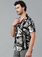 KOTTY Men Printed Casual Multicolor Shirt 