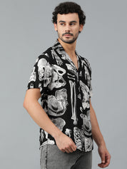 KOTTY Men Printed Casual Multicolor Shirt 