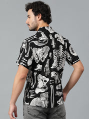 KOTTY Men Printed Casual Multicolor Shirt 