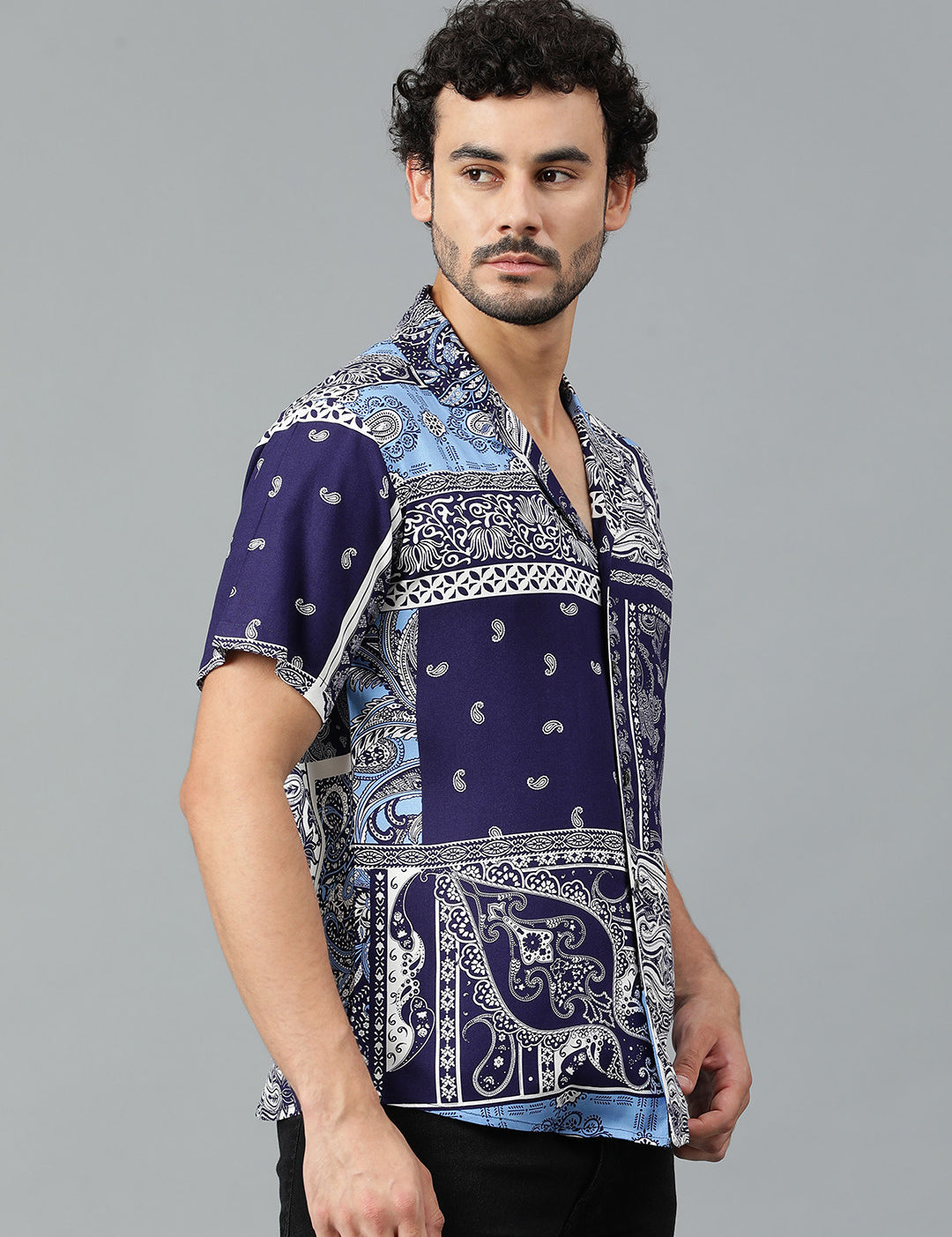 KOTTY Men Printed Casual Multicolor Shirt 