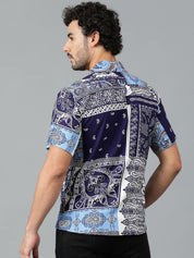 KOTTY Men Printed Casual Multicolor Shirt 