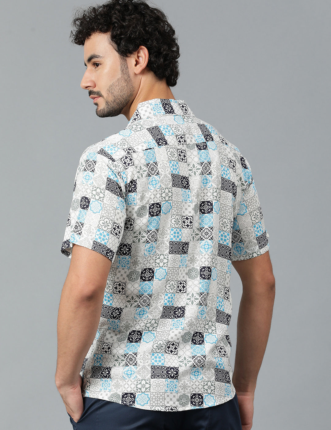 KOTTY Men Printed Casual Multicolor Shirt 