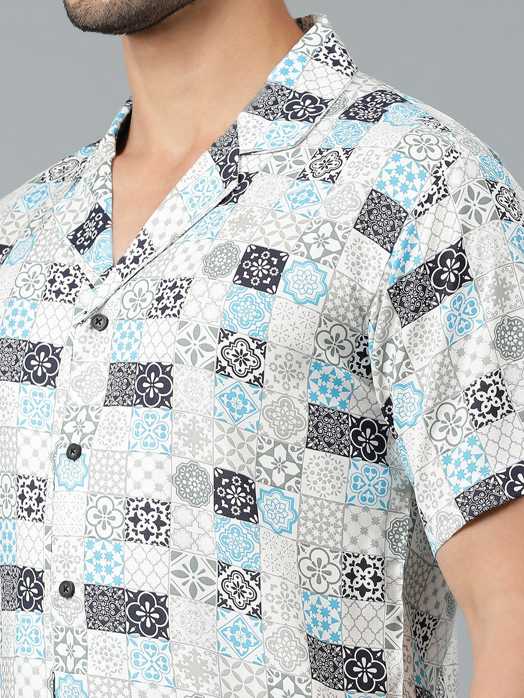 KOTTY Men Printed Casual Multicolor Shirt 