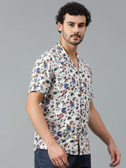 KOTTY Men Printed Casual Multicolor Shirt 