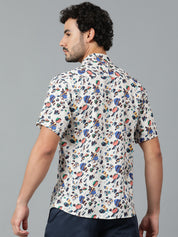 KOTTY Men Printed Casual Multicolor Shirt 