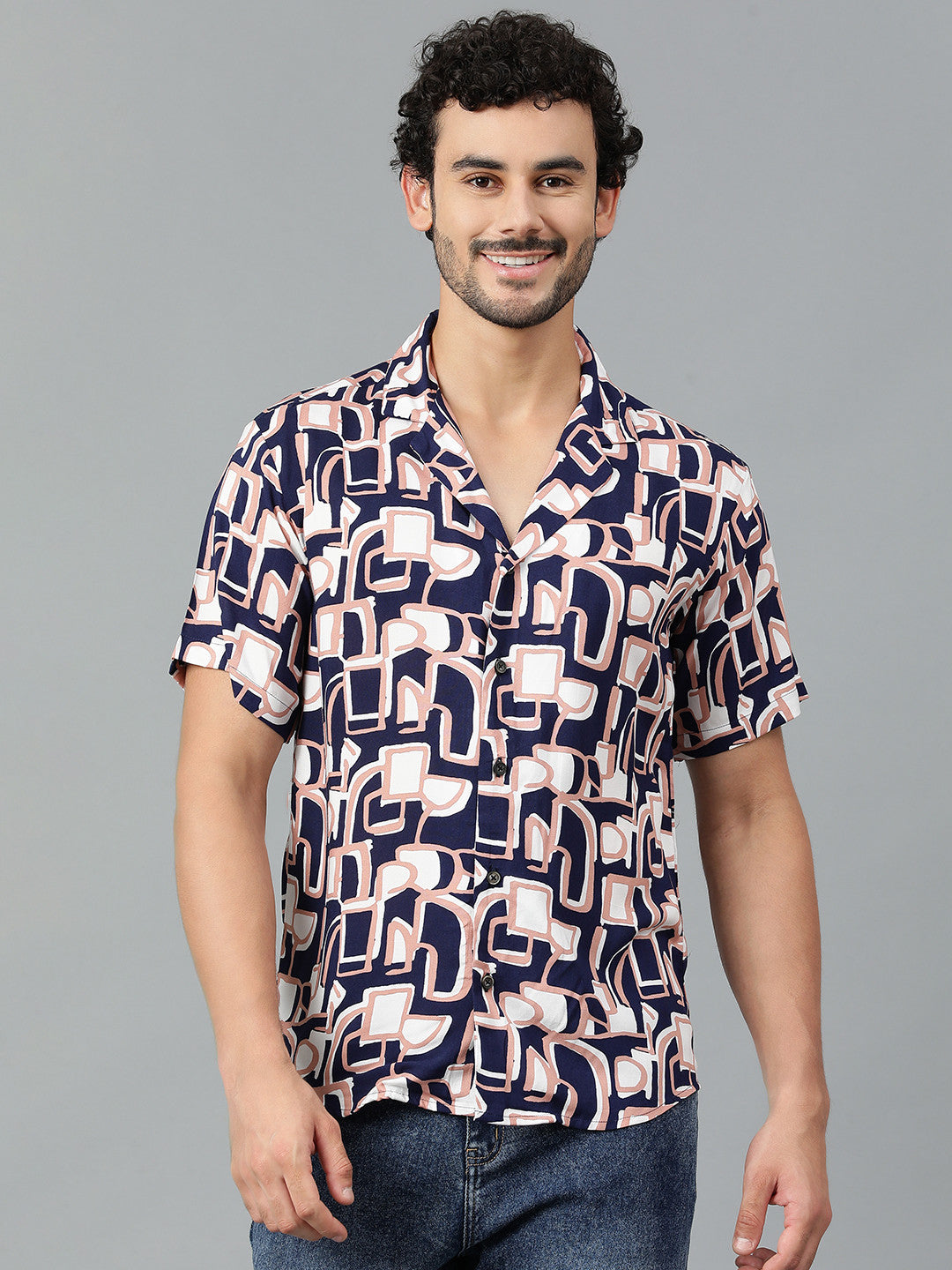 KOTTY Men Printed Casual Multicolor Shirt 
