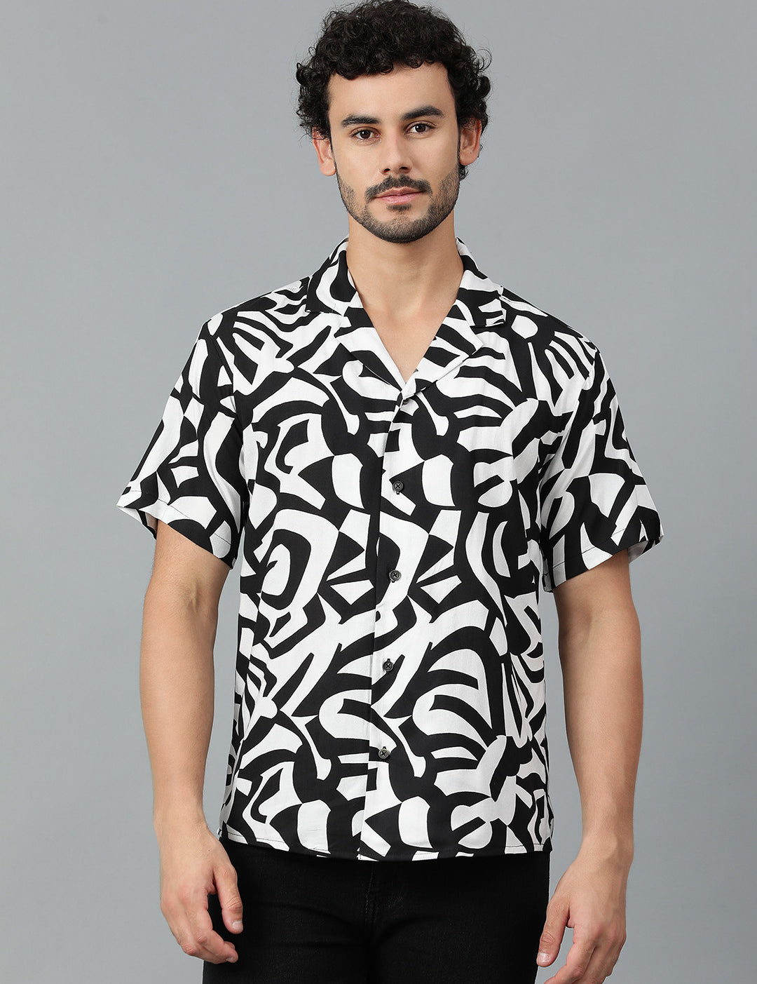 KOTTY Men Printed Casual Multicolor Shirt 