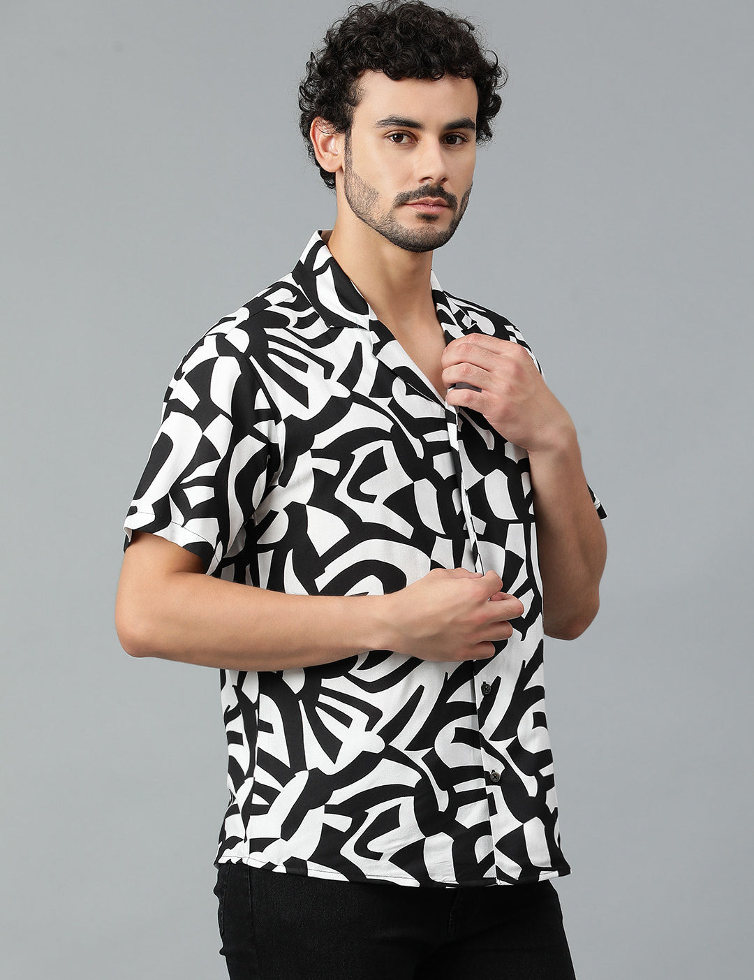 KOTTY Men Printed Casual Multicolor Shirt 