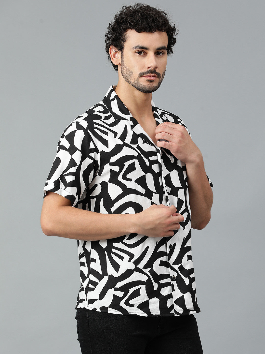 KOTTY Men Printed Casual Multicolor Shirt 