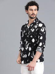 KOTTY Men Printed Casual Multicolor Shirt 