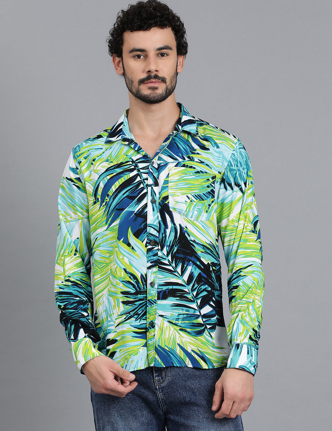 KOTTY Men Printed Casual Multicolor Shirt 