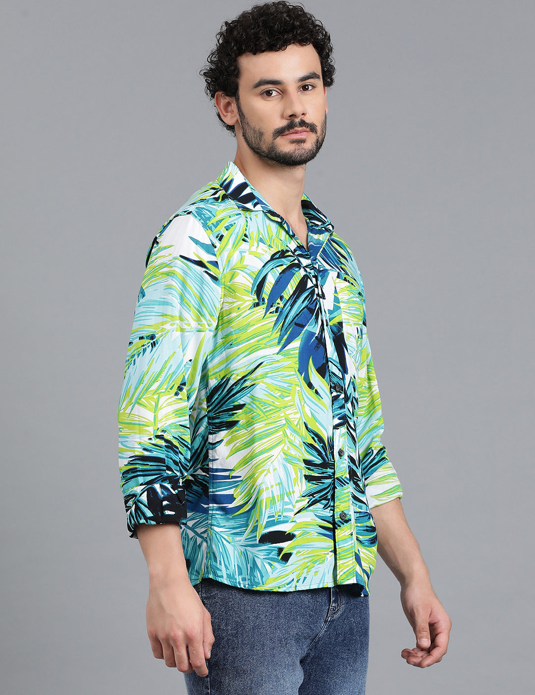 KOTTY Men Printed Casual Multicolor Shirt 