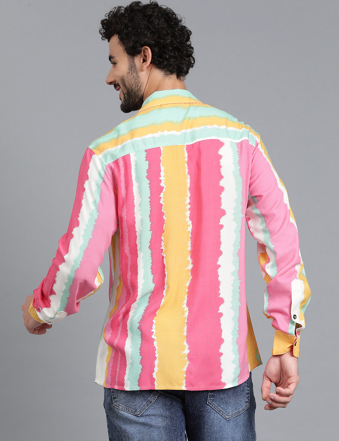 KOTTY Men Printed Casual Multicolor Shirt 