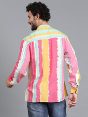 KOTTY Men Printed Casual Multicolor Shirt 