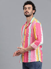 KOTTY Men Printed Casual Multicolor Shirt 