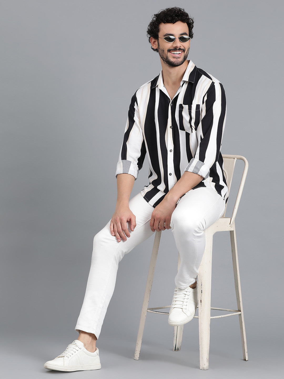 KOTTY Men Printed Casual Multicolor Shirt 