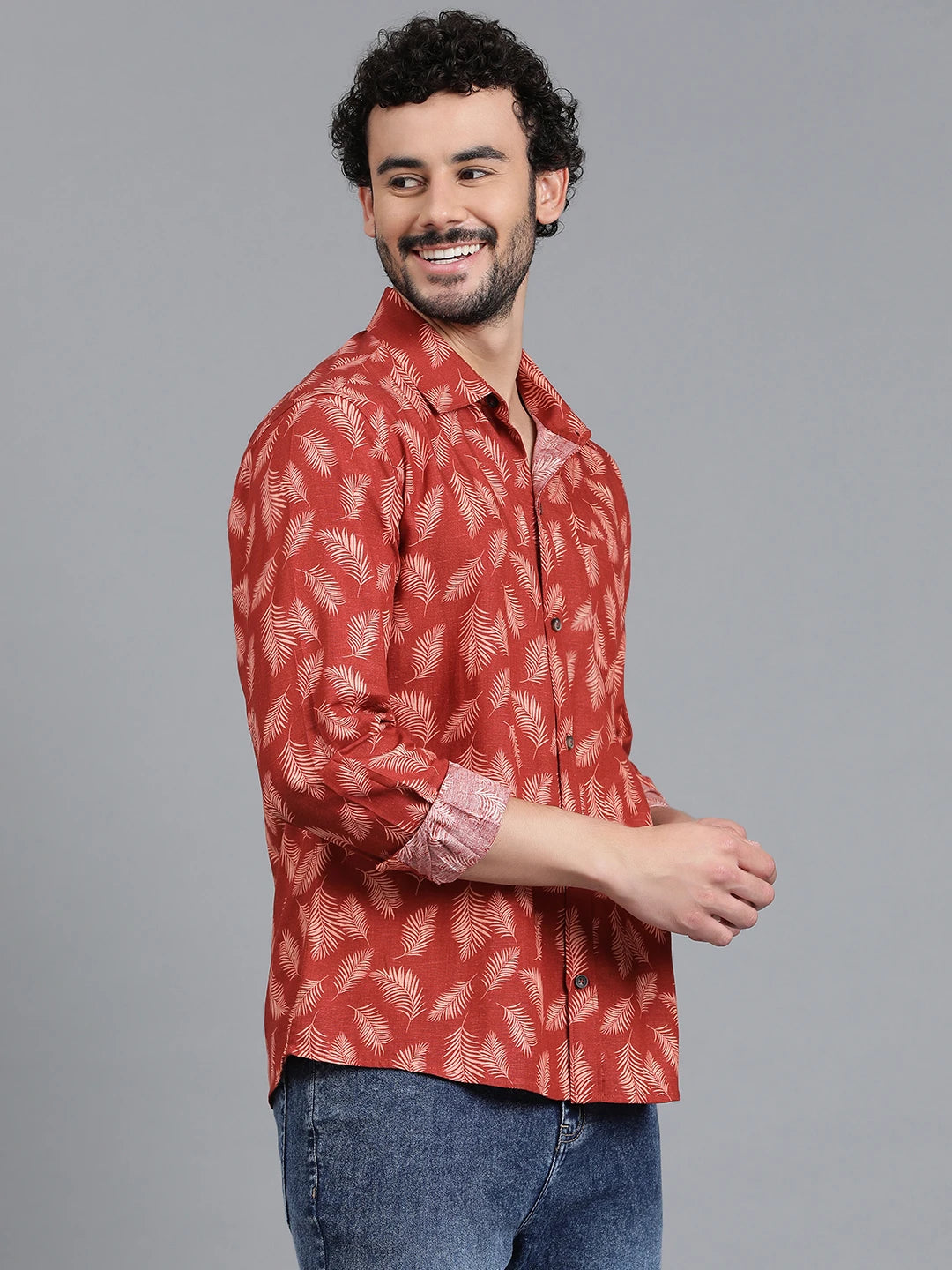 KOTTY Men Printed Casual Multicolor Shirt 