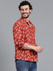 KOTTY Men Printed Casual Multicolor Shirt 