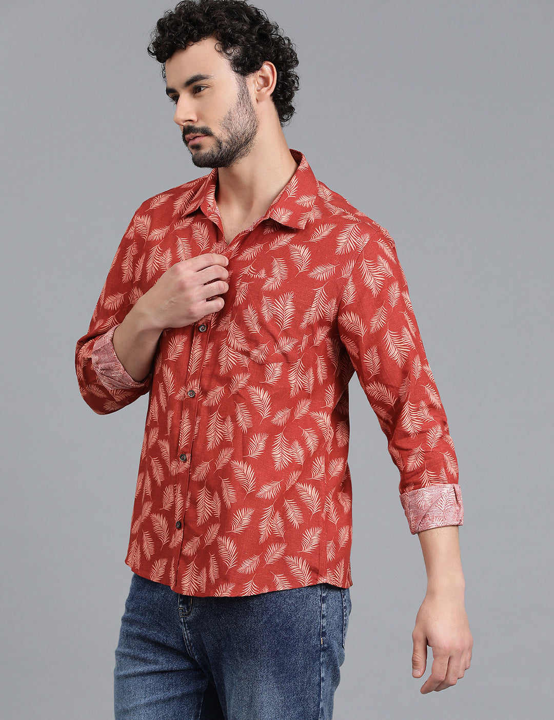 KOTTY Men Printed Casual Multicolor Shirt 