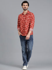 KOTTY Men Printed Casual Multicolor Shirt 