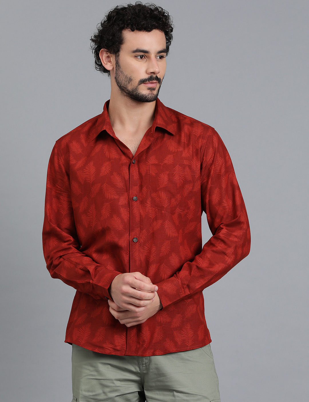 KOTTY Men Printed Casual Multicolor Shirt 