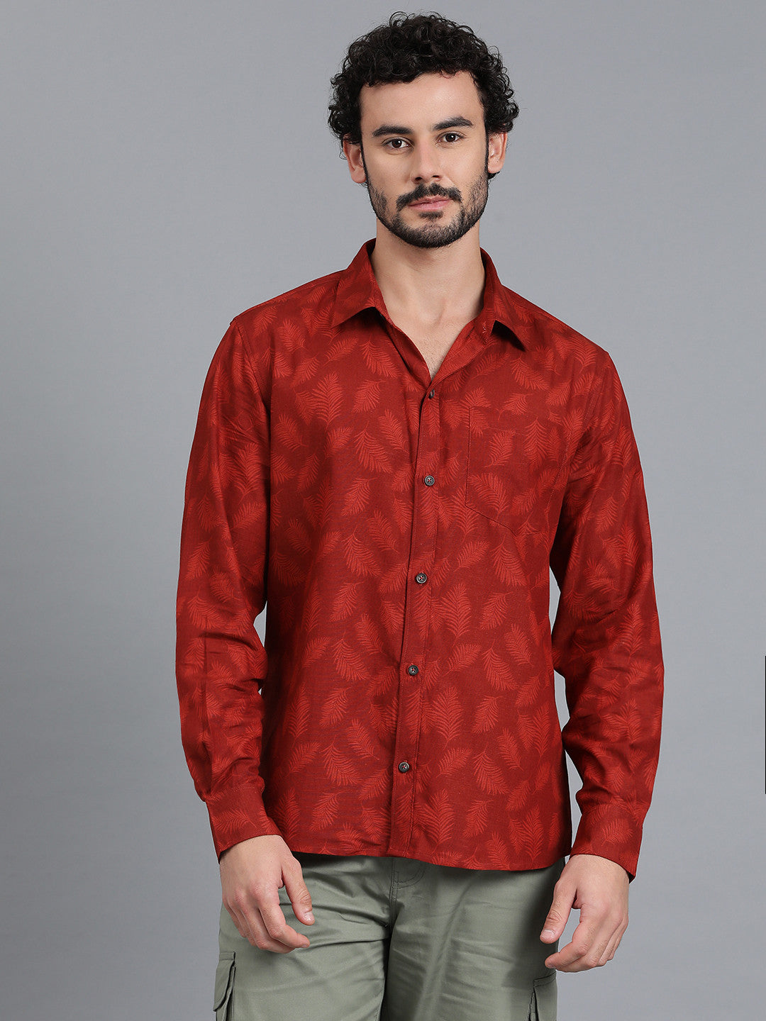 KOTTY Men Printed Casual Multicolor Shirt 