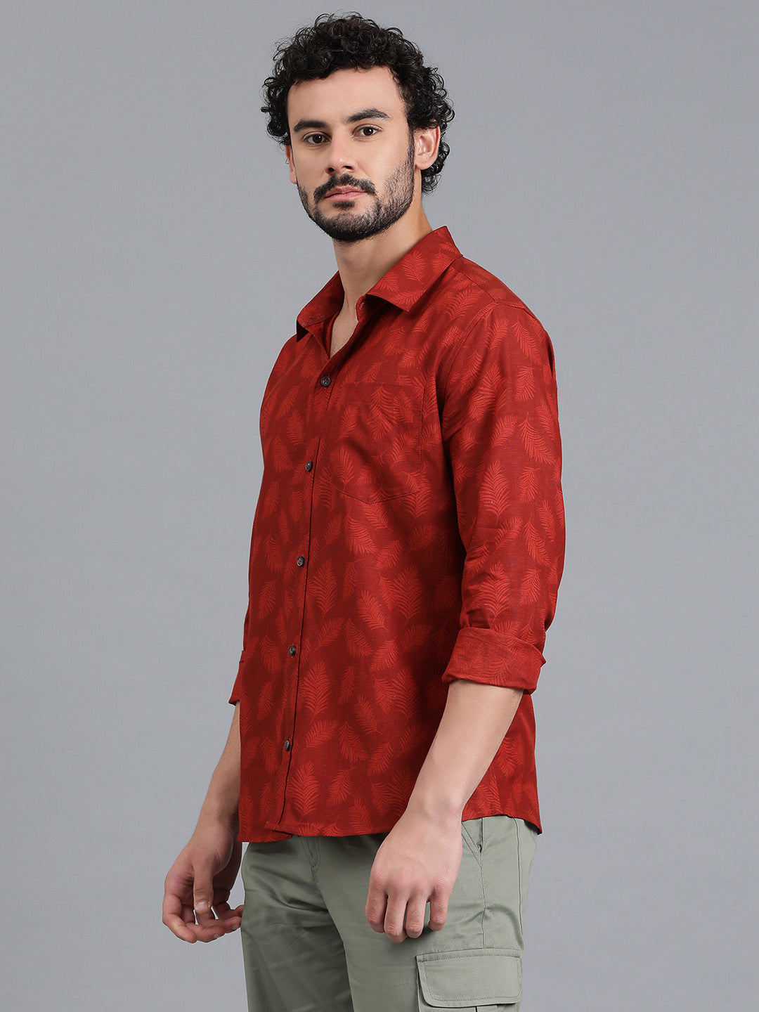 KOTTY Men Printed Casual Multicolor Shirt 