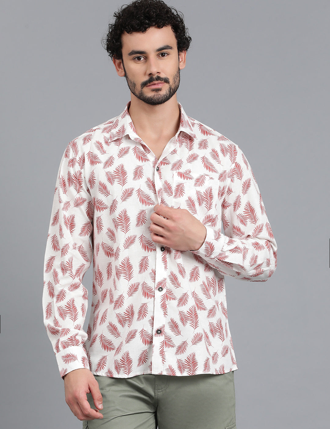 KOTTY Men Printed Casual Multicolor Shirt 