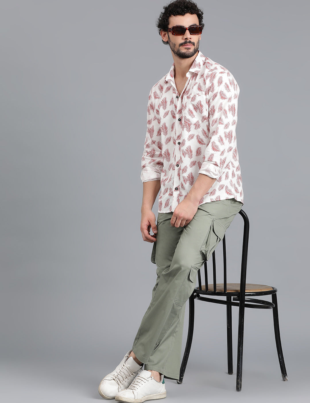 KOTTY Men Printed Casual Multicolor Shirt 