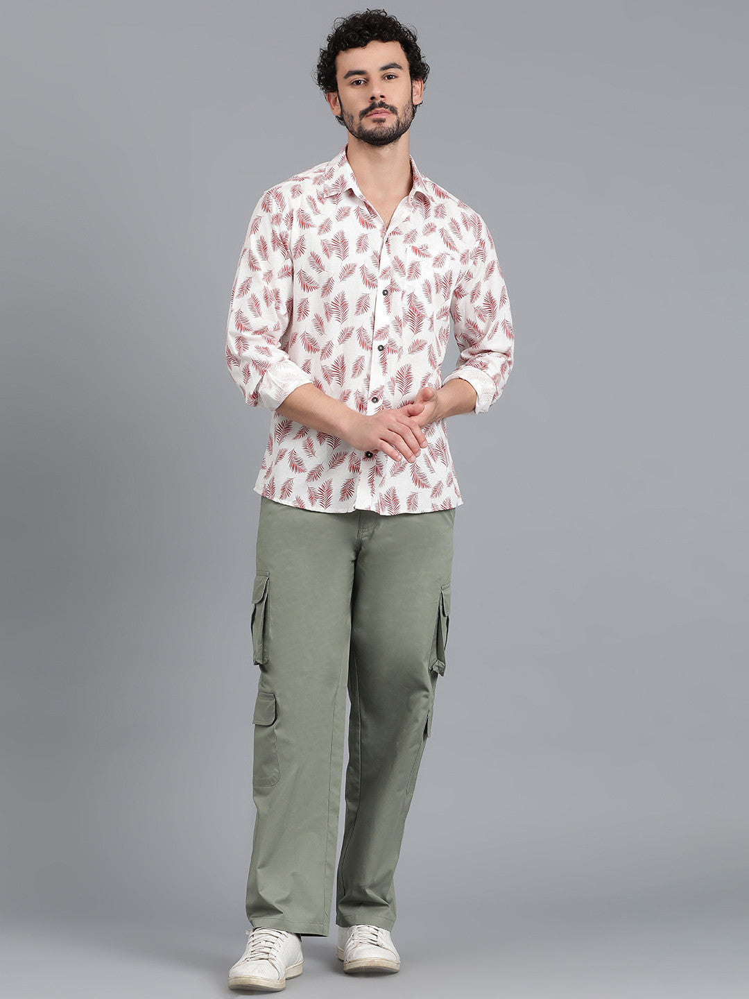 KOTTY Men Printed Casual Multicolor Shirt 