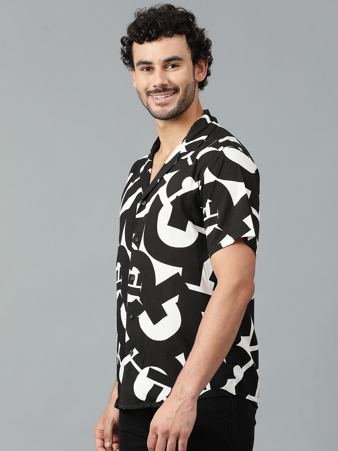 KOTTY Men Printed Casual Multicolor Shirt 