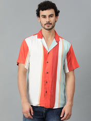 KOTTY Men Color Block Casual Multicolor Shirt 