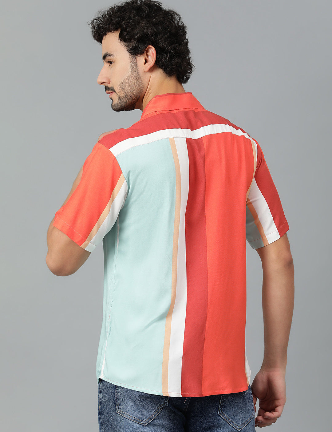 KOTTY Men Color Block Casual Multicolor Shirt 