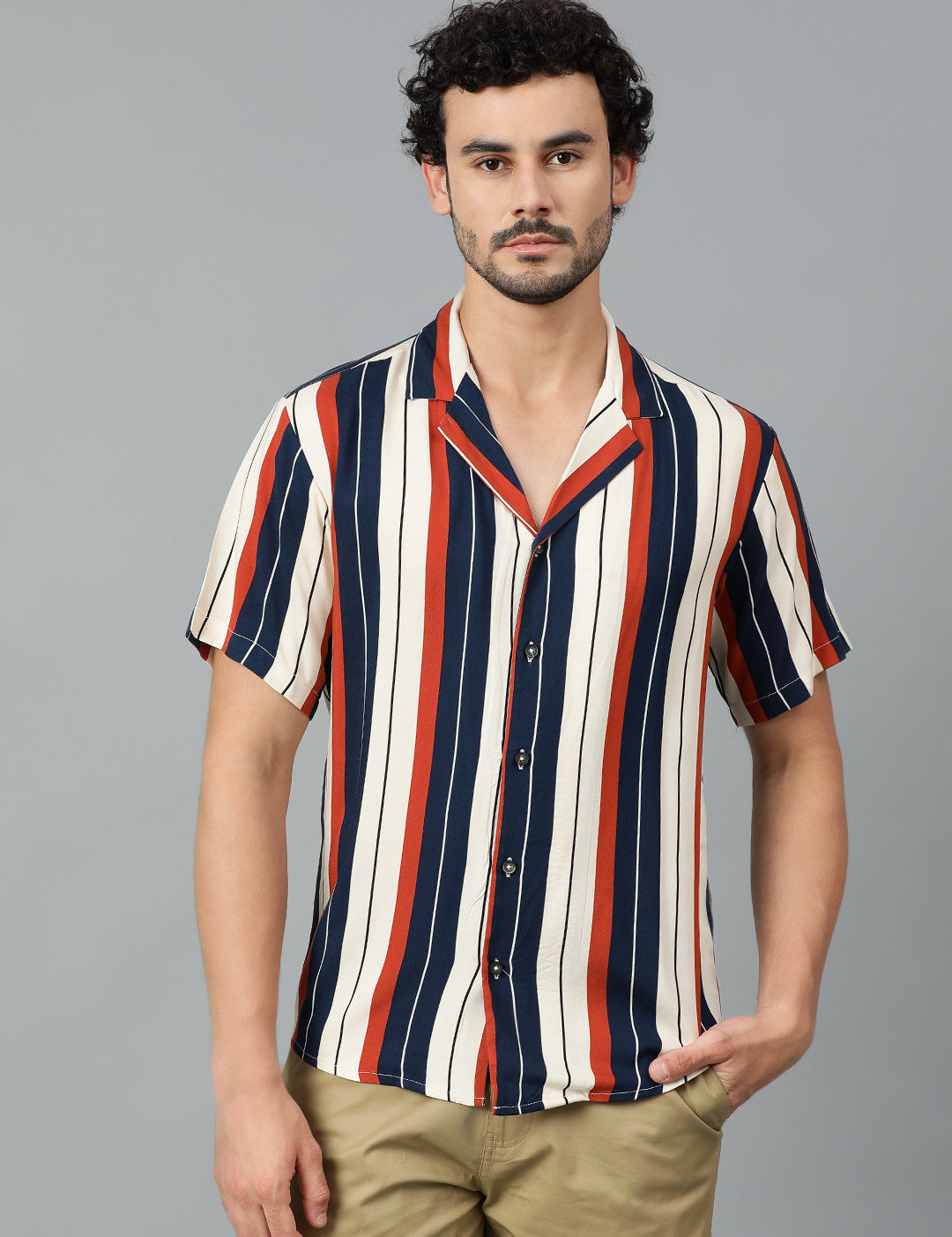 KOTTY Men Printed Casual Multicolor Shirt 