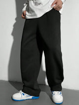KOTTY Men‚Äôs Black Relaxed Fit Track Pants