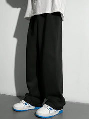 KOTTY Men‚Äôs Black Relaxed Fit Track Pants