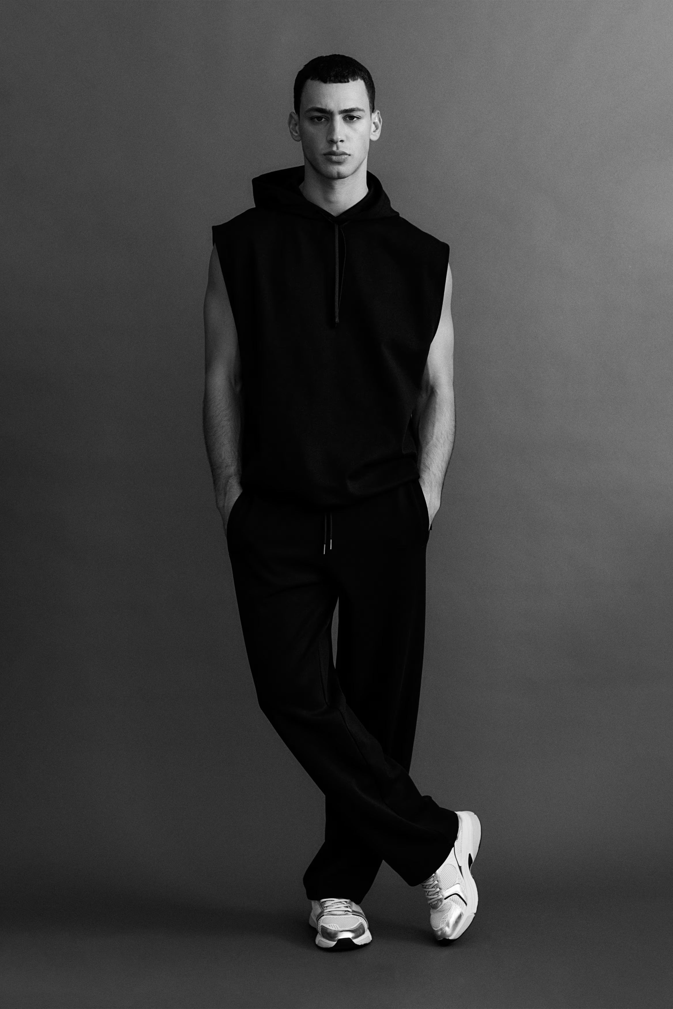 Minimalist Black Athleisure Look